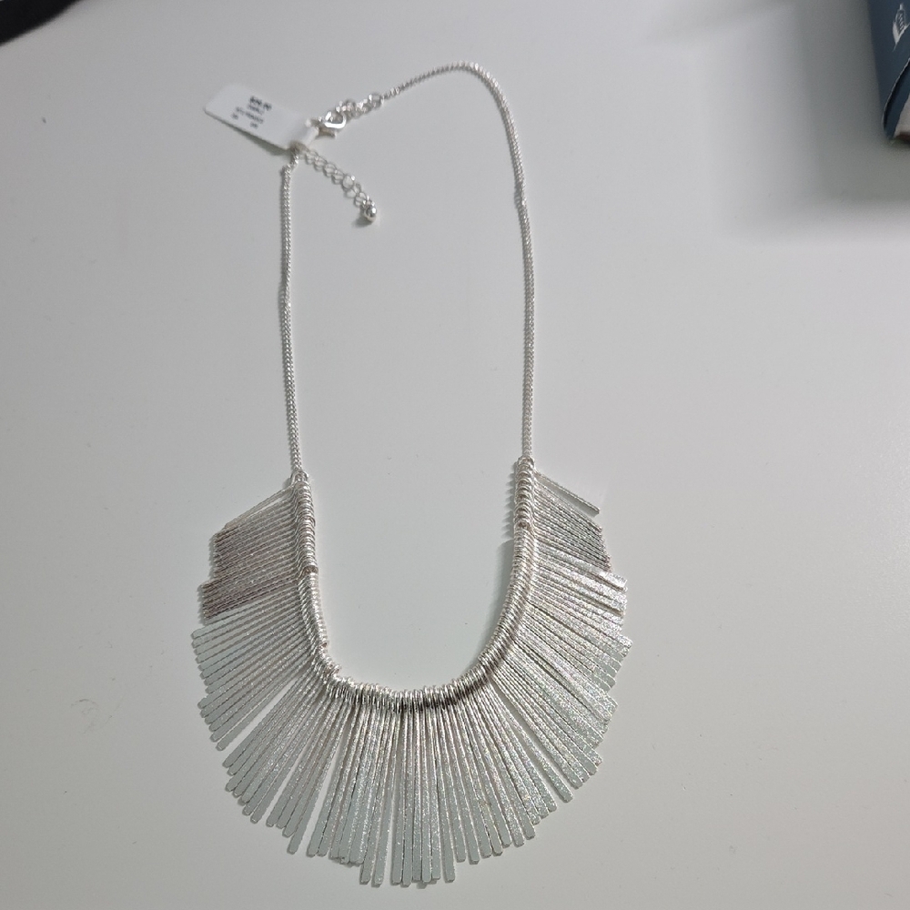Francesca's Mallory Fringe Sunburst Necklace